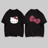 Hello Kitty T Shirt noir Femme