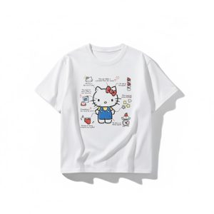 Hello Kitty Tee Shirt Femme blanc