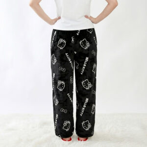 Pantalon Pyjama Hello Kitty Noir vu de dos