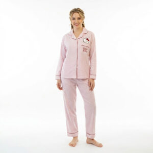 Pyjama Hello Kitty Femme rose vichy