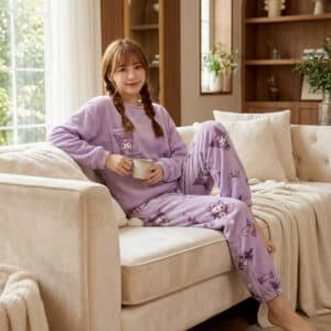 Pyjama Kuromi violet pour adultes