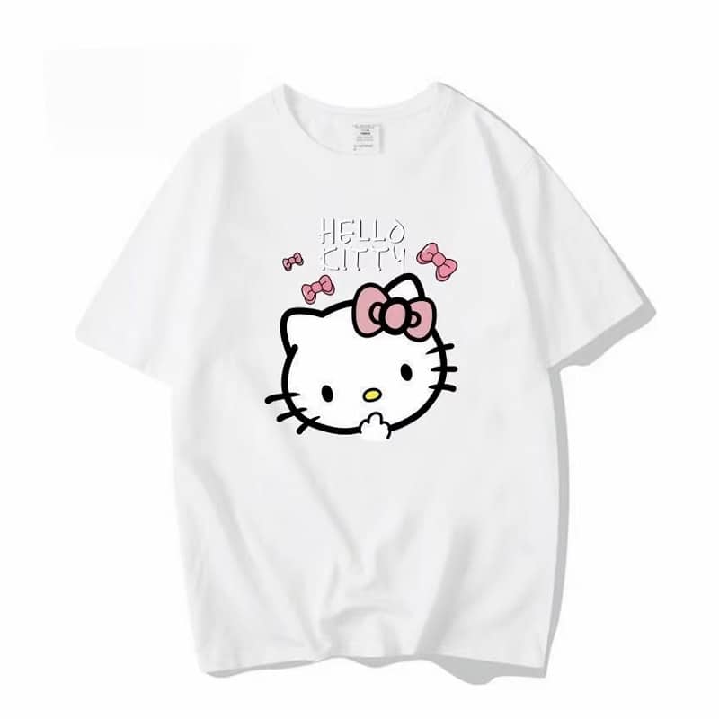 Sanrio Hello Kitty T Shirt noir blanc