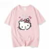 Sanrio Hello Kitty T Shirt noir rose pink