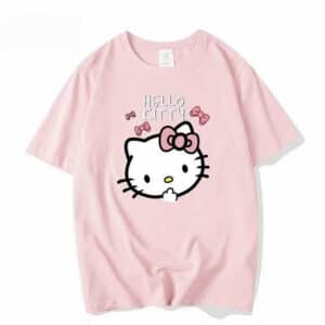 Sanrio Hello Kitty T Shirt noir rose pink