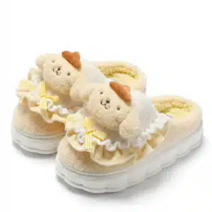 Chausson Pompompurin jaune tailles adultes