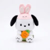 Pochacco Kawaii Peluche oraille de lapin tenant une carotte 35cm