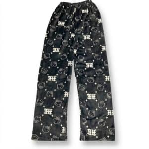 Bas de Pyjama Hello Kitty noir et blanc très doux pour Homme