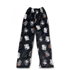 Bas de Pyjama Hello Kitty Halloween noir et blanc