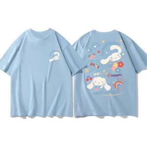 T Shirt​ Cinnamoroll bleu