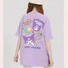 T Shirt Kuromi violet oversize pour adultes