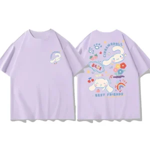 T Shirt​ Cinnamoroll violet