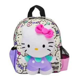 Petit Sac à Dos Hello Kitty avec peluche détachable