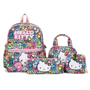 Sac Cartable Hello Kitty 4 pièces multicouleur