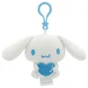 Porte Clé Cinnamoroll peluche avec coeur 10cm
