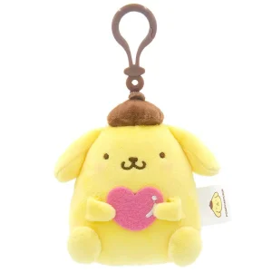Pompompurin Porte Clé coeur peluche 10cm