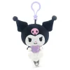 Porte Clé Kuromi​ peluche avec coeur violet 10cm
