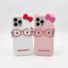 Coque Hello Kitty iPhone 12 rose et blanches