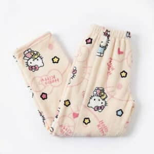 Bas de Pyjama Hello Kitty Blanc ultra doux