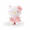 Peluche Hello Kitty 50 cm en robe a carreaux blanc