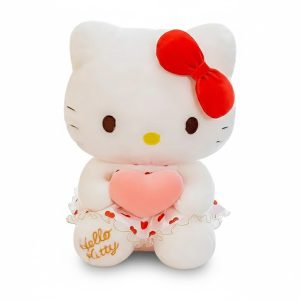 Peluche Hello Kitty 60 cm avec coeur rose