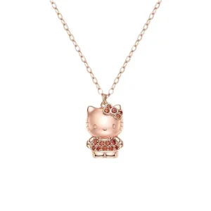 Collier Hello Kitty Rose gold avec cristaux