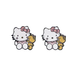 Boucle d'Oreille Enfant Hello Kitty avec ourson
