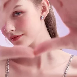 Boucle d'Oreille Kuromi​ en argent pour femme