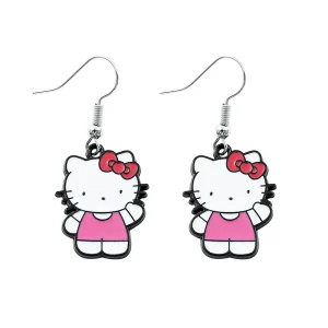 Boucle d'Oreille Hello Kitty Fille pendante en acier inoxydable