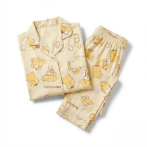 Ensemble Pompompurin Pyjama​ en coton jaune