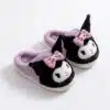 Chausson Kuromi mule noir et violet pour adultes