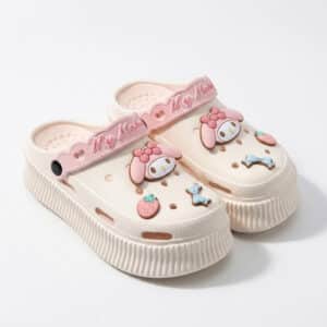 Crocs My Melody blanc et rose pour adultes