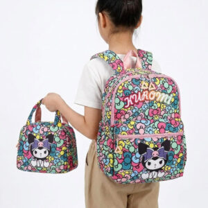 Sac à dos Kuromi Sanrio avec lunch bag