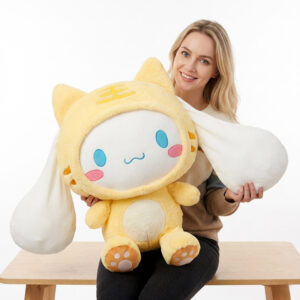 Cinnamoroll Peluche Grande chat jaune 60cm