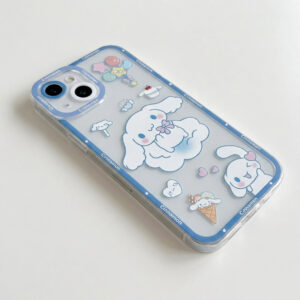Coque Cinnamoroll transparente et bleu