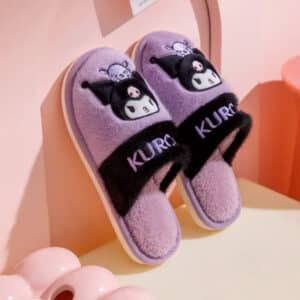 Chausson Kuromi Sanrio violet et noir