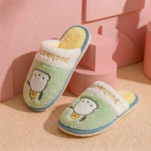 Chausson Pochacco Sanrio Vert et Jaune