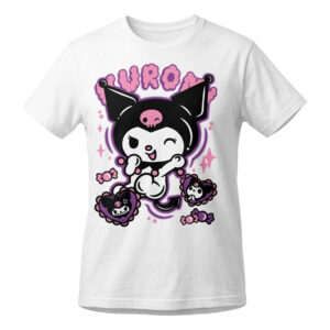 Tee Shirt Kuromi blanc pour adultes