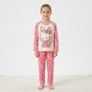 Pyjama Hello Kitty Fille rose