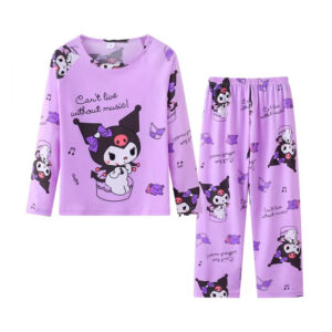 Pyjama Kuromi violet pour enfant/ado