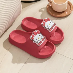 Claquette Hello Kitty Rouge