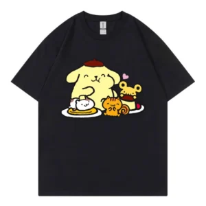 Pompompurin T Shirt Noir
