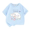 Cinnamoroll Sanrio T Shirt bleu pour enfant et adultes