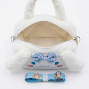 Sac a Main Peluche Cinnamoroll blanc ouvert