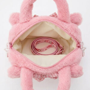Sac a Main Peluche My Melody rose ouvert