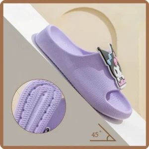 Claquette Kuromi violet adultes et enfants