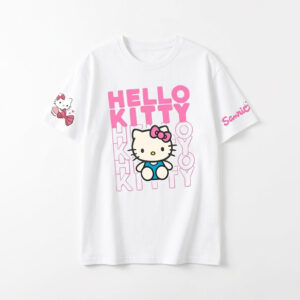 T Shirt Design Hello Kitty blanc