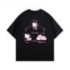 T Shirt Hello Kitty Adulte noir