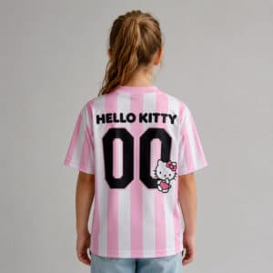 Maillot de foot hello kitty enfant rose