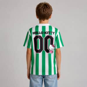 Maillot de foot hello kitty enfant vert
