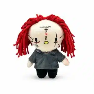 Peluche Hello Kitty x Trippie Redd, peluche dreadlocks rouge collector Hello Kitty et rap